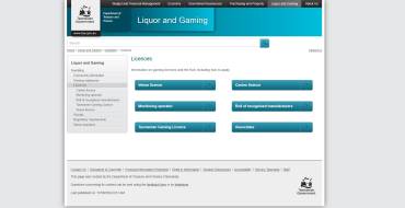 Tasmanian Liquor and Gaming Commission: Website der tasmanischen Kommission für Alkohol und Glücksspiel