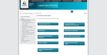 Tasmanian Liquor and Gaming Commission: Website der tasmanischen Kommission für Alkohol und Glücksspiel