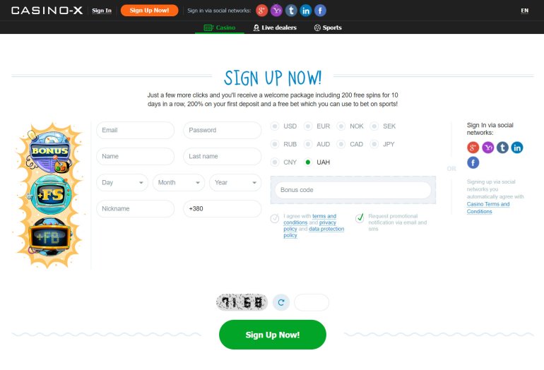 Online-Casino-Anmeldung