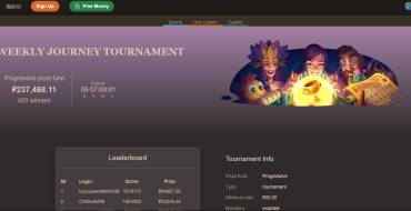 The "Weekly Journey" slot tournament: Das "Weekly Journey" Spielautomaten-Turnier bei Joy