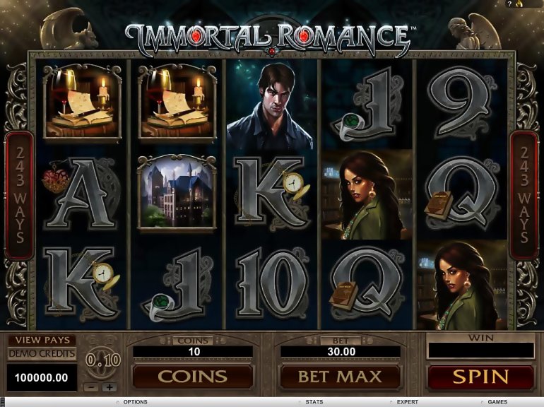 Ein schicker Spielautomat Immortal Romance